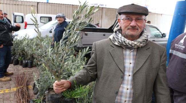 Büyükşehirden fidan desteği