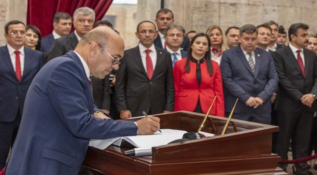 Soyer ve ekibi Anıtkabir'i ziyaret etti