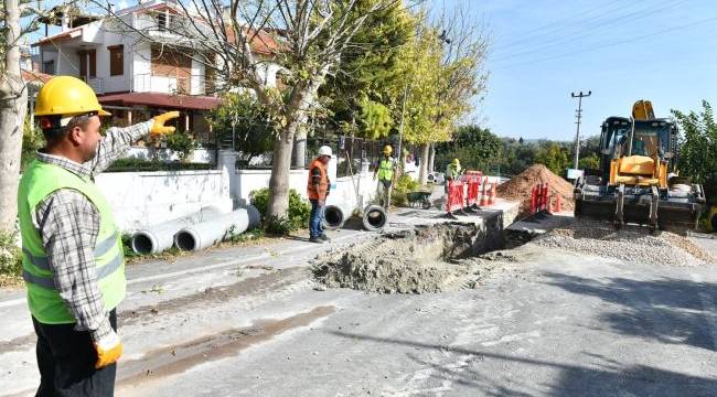 İZSU Mordoğan’da kanal altyapısı ve arıtma tesisi kuruyor