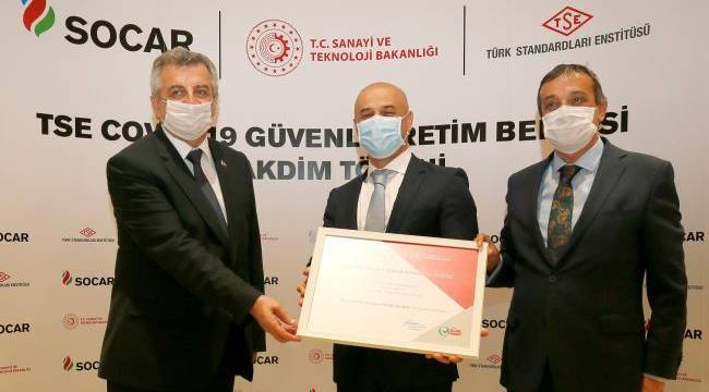 SOCAR Türkiye’nin ‘güvenli üretimi’ TSE tarafından tescillendi