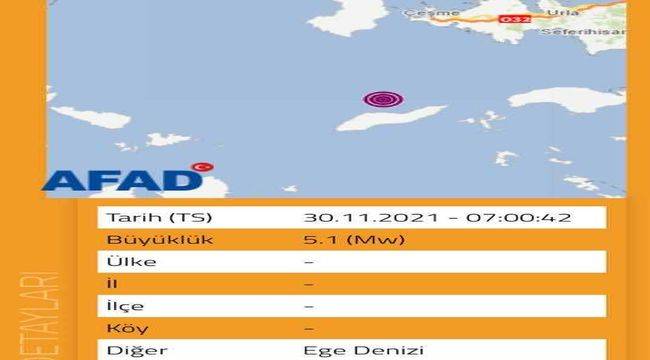 İzmir'de deprem