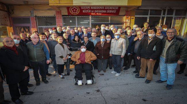 Başkan Batur’dan göçmen dernekleri turu