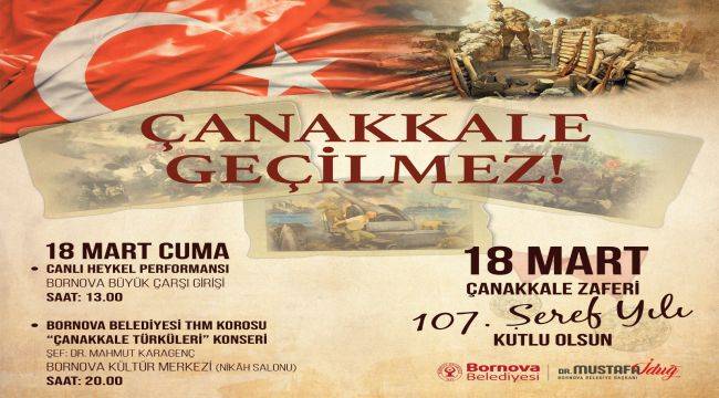 Çanakkale Zaferi Bornova’da da kutlanacak