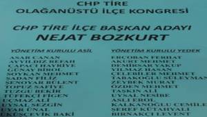 CHP Tire'de Nejat Bozkurt, kazandı
