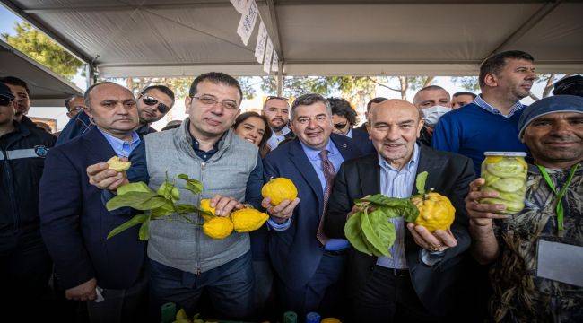 Soyer ve İmamoğlu Alaçatı Ot Festivali'ne katıldı