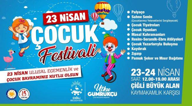 Çiğli'de 23 Nisan heyecanı