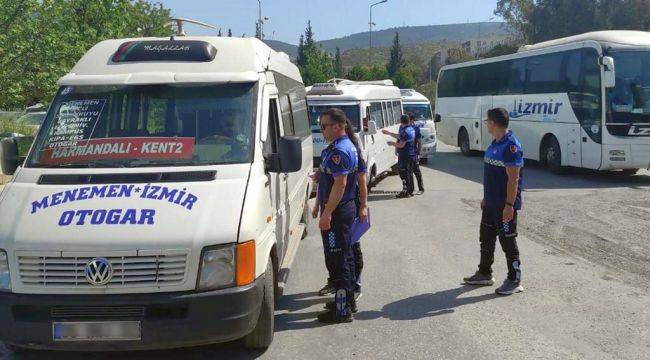  İzmir Şehirlerarası Otobüs Terminali’nde denetim