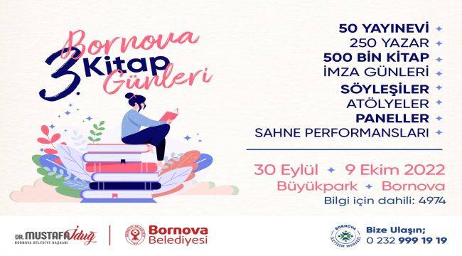 3. Bornova Kitap Günleri başlıyor 