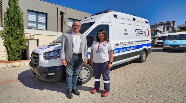 Gaziemir’in ilk kadın ambulans şoförü 