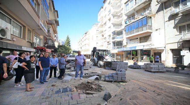 Konak'ta sokak yenileme çalışmaları 