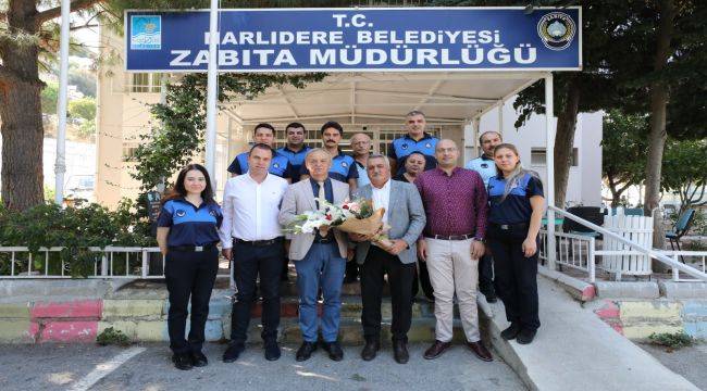 Narlıdere'de Zabıta Haftası ziyaretleri 