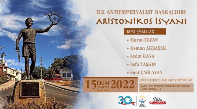 Aristonikos İsyanı Çiğli’de konuşulacak 