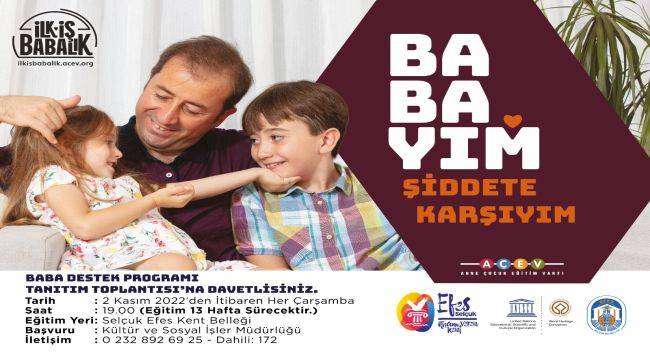 AÇEV ve Efes Selçuk Belediyesi'nden babalara eğitim 