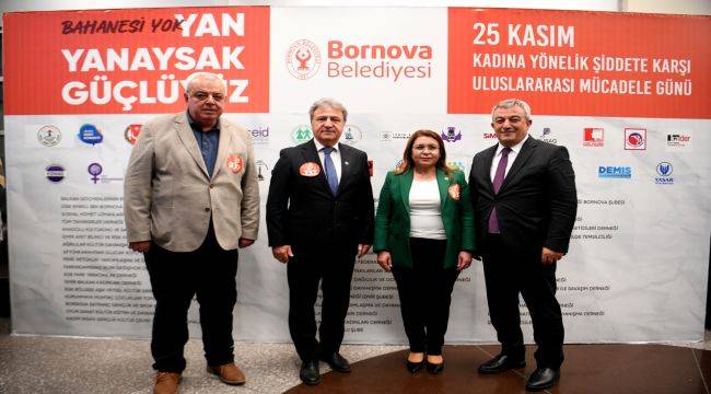 Bornova’dan “Kadına Şiddete Hayır” 