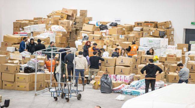 Afet bölgesine yardımlar 65 milyon lirayı aştı