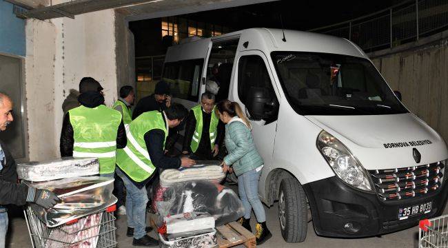 Bornova'dan ilk yardım yola çıktı