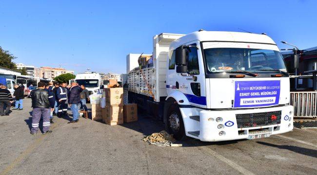 İzmir Büyükşehir Belediyesi’nden afet bölgesine personel desteği