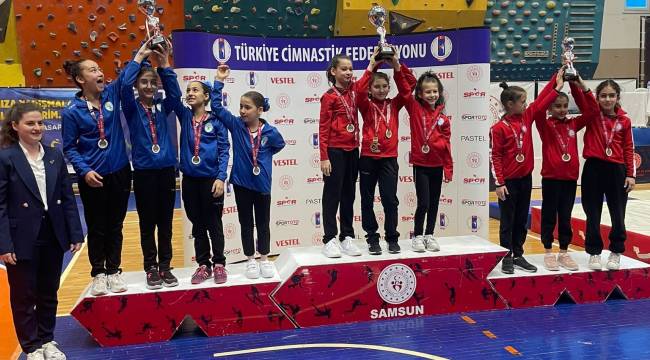 Bornovalı cimnastikçiler Türkiye Şampiyonu 