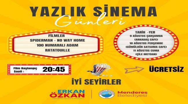 Menderes'te Yazlık Sinema Günleri