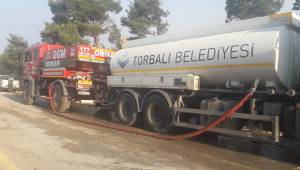 Torbalı Belediyesi su tankerleri Çanakkale’de