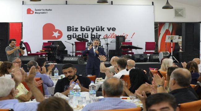 CHP Bayraklı dayanışma mesajı verdi