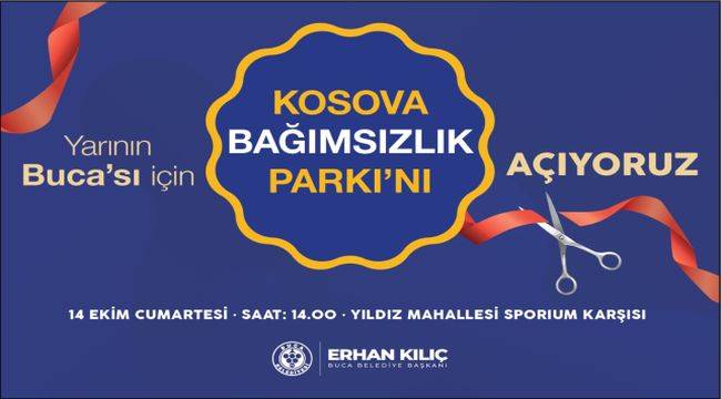 Buca'da Kosova Bağımsızlık Parkı açılıyor