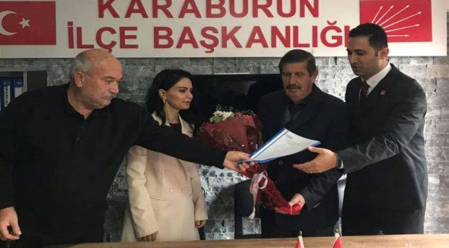 Yevimli Karaburun'da adaylık başvurusunu yaptı