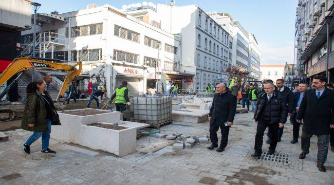 Kemeraltı’nda altyapı tamam, sıra üst yapıda