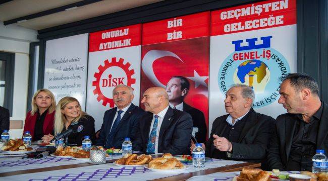 Soyer, DİSK’e bağlı işçilerle biraraya geldi