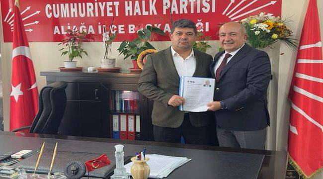 Yakup Öztürk, Aliağa’da CHP’den aday adayı