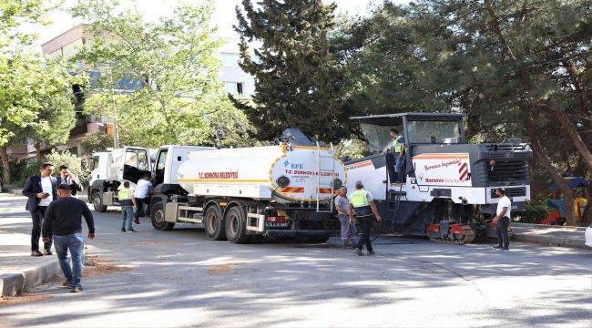 Bornova’da yeni dönem asfalt çalışmasıyla başladı