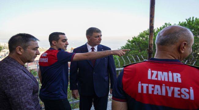 Başkan Tugay İtfaiye Haftası’nda İtfaiye Personeli ile Buluştu