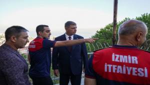 Başkan Tugay İtfaiye Haftası’nda İtfaiye Personeli ile Buluştu