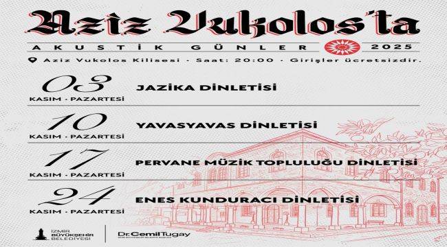 Aziz Vukolos Kilisesi’nden müzik yükselecek