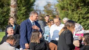 Başkan Tugay, Onur Günay'ın hayır yemeğine katıldı