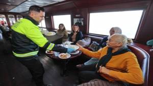 Bergama vapuru Konaklı kadınları konuk etti