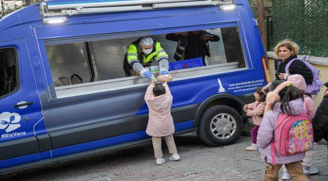Minikler güne Büyükşehir’in menüsüyle başlıyor
