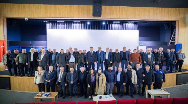 Muhtarlarla çözüm masası Kemalpaşa’da kuruldu