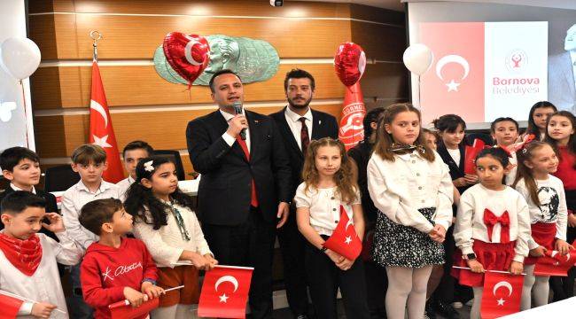 23 Nisan ruhu Bornova’da çocukların sesiyle yükseldi
