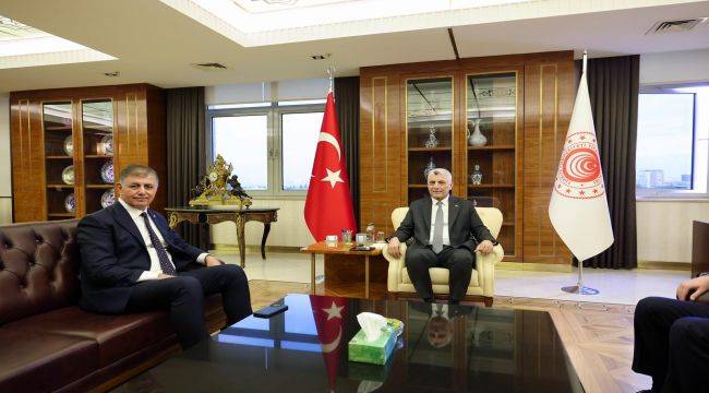 Başkan Tugay’dan Ticaret Bakanı Bolat’a ziyaret